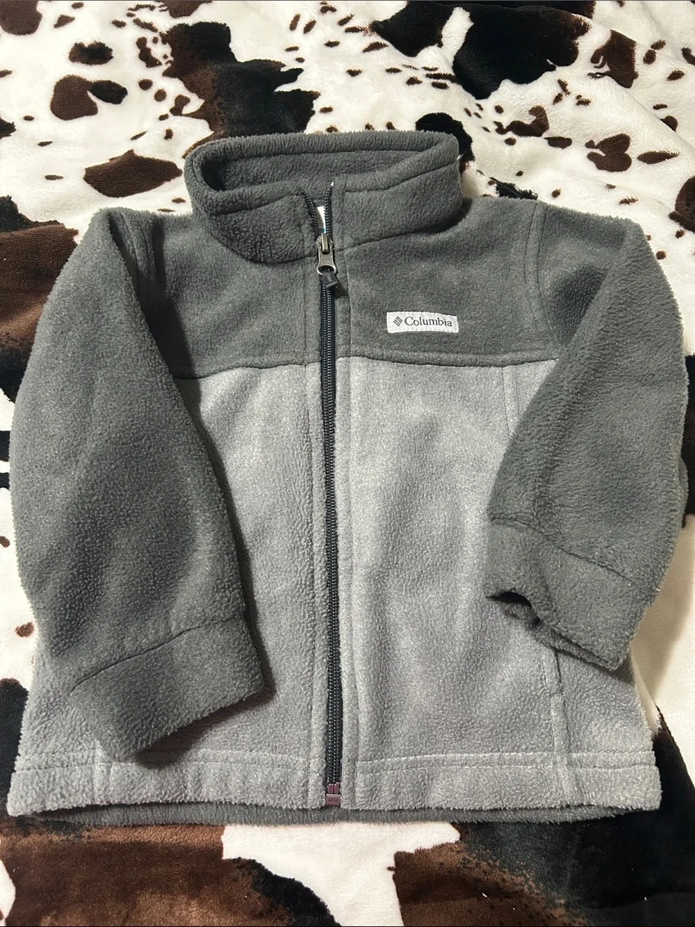 Columbia Two-Tone Gray Kids' Fleece Jacket